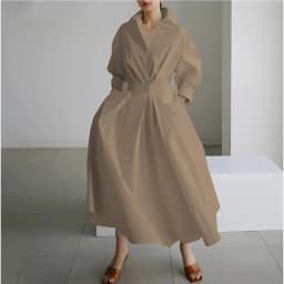 Elegant Women's Summer Dresses 2026 Loose A Line Maxi Shirt Long Sleeve With Pockets Office Commuter Street Casual Long Dress
