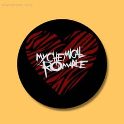 My C-Chemical R-Romance Badges Button Round Creative Pin Brooch Badge Bag Decor Accessories Fans Collect Friends Gifts