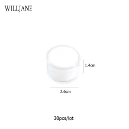 Transparent Gemstone Gem Jar Display Box Loose Diamond Jewelry Storage Carrying Case Nail Gem Stones Holder Organizer Container