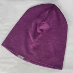 Unisex 100% Merino Wool Cuff 2 Layer Beanie Hat Merino Wool Ridge Beanie Cap Wool Cap Knitted Warm Hiking Skiing Hats