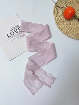 Folded Pure Color Long Scarf for Women Summer Season Decorative Hot Girl Youth Fashion Korean Style Rectangle Shape Scarf