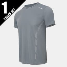4/1 Pcs Men's Summer Multicolor Quick-drying Sports Short Sleeve Loose Breathable Fitness Running Badminton T Reflective Strip