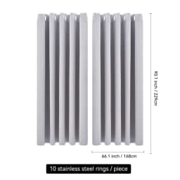 【Lifeideas】Solid Colour Grommet Top Polyester 100% Blackout Curtains Pair Home Decoration Windows Doors