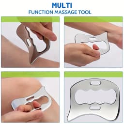 3 in 1 Stainless Steel Gua Sha Massage Tools-Scraping Massage Tools Muscle Scraper Tool for Back,Arms Derma Edge Massage Tool
