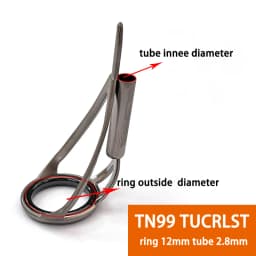 TN99 5PCS TUCRLST Fishing Tip Guides Building Fishing Rod Guides Ring Saltwater Repair Kit For Fishing Replacement Accessorie