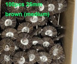 144PCS/100PCS Abrasive Brushes Wheel Set 19mm 22mm 25mm Jewelry Polishing Mop for Dremel Drill 2.35mm Shank Grinding Wheels