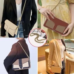Iron Flat Chunky Gold Chain Strap for Replacement Purse Shoulder Bag Handbag Straps,Compatible with Nolita 19/Tabby 26/Georgie