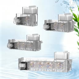 220V 3W Aquarium Fish Tank Top Filter Box with Bio Balls and Submersible Pump Water Circulation Rainfall Oxygen Waterfall System