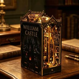 DIY Book Nook Kit Wooden Mini Doll House 3D Puzzle Model Building Bookshelf Booknook Home Decor Toys For Xmas Birthday Gifts