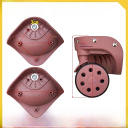 Universal Luggage Wheel Replacement Parts Quiet Universal Spinner Wheels Repair for Suitcase Password Box Shock Absorption