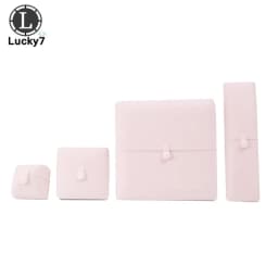 Double Open Button Jewelry Box Valentine's Day Birthday Surprise Gift Ring Pendant Stud Necklace Box Jewelry Boxes and Packaging