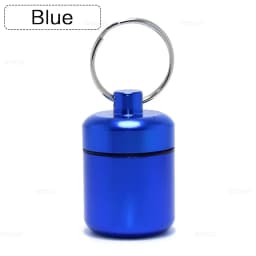 Aluminum Pill Keychain Holder Small Pill Box Waterproof Organizer Stonego Portable Pill Holder Keychain