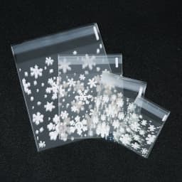 100pcs Plastic Transparent Cellophane Candy Bags Self Adhesive White Polka Dot Candy Cookie Gift Bags For Wedding Birthday Party