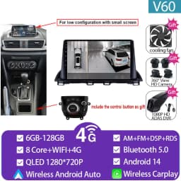For Mazda 3 Axela 2014 - 2019 Mazda CX-4 CX4 2016 -2018 Car Radio Android Auto GPS Navigation Multimedia Video Player No DVD