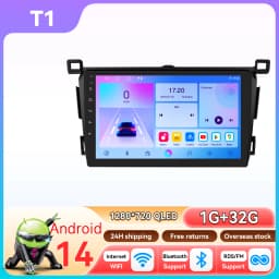 Hizpo 8Core Android 14 Intelligent Car Radio For Toyota RAV4 Rav 4 2013-2018 CarPlay GPS DSP 4G BT5.4 By Qualcomm Snapdragon6115