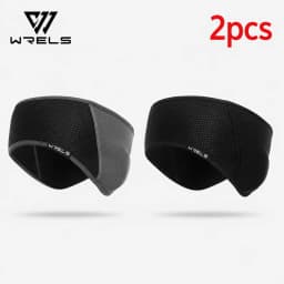 WRELS Thermal Winter Fleece Ear Warmer Headband Windproof Stretch Ear Cover Running Cycling Skiing Cold Weather Sports Ear Cover