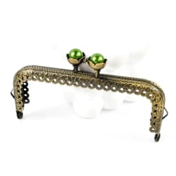 1/2/3/5Pcs 10.5cm Antique Bronze Purse Frame Handle Metal Kiss Lock Clasp with Pearl Coin Wallet Clutch Bag DIY Accessories