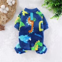 Autumn Winter Pet Dog Warm Soft Clothes Fleece Jumpsuit Coat for Small Medium Large Dog Cat Puppy Plush Jacket with Leash Ring
