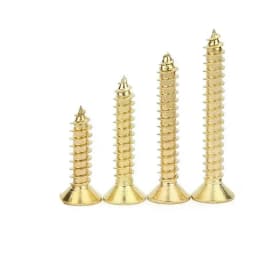 200pcs M2 M2.6 M3 Golden Silver Bronze Black Length 4-16mm 4 Color Steel Phillips Flat Countersunk Head Self-tapping Wood Screw