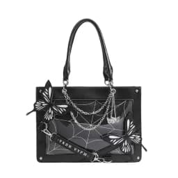 Labyrinth Butterfly Spider Web Letter Chain Handbags DIY Transparent Ita Bag Y2K Lolita Gothic Tote Vintage Fashion Shoulder Bag