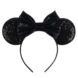 Cute Women Mouse Ears Leopard Print Headbands for Girls Baby Women Sequins 5"Bows Hair Accessories Adults Hairbands Kids Gift