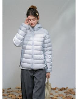 Lightweight Puffer Jacket Women Slim Fit Quilted Thin Winter Coat Hooded Casual Warm Inner Down Outerwear Cotton Parkas куртка