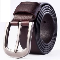 Schinteon Men Cowhide Genuine Leather Jean Pin Buckle Belt Casual Waist Strap High Quality Belts