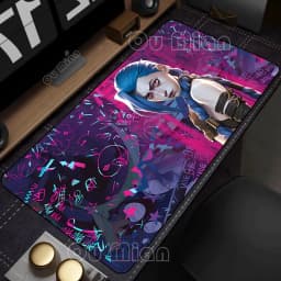 JINX Mousepads Keyboard Mouse Pad 90x40cm Anime Arcane Mats Gaming Gamer Carpet MousePad LOL Large League of Legends Desk Mats