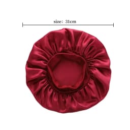 High Elastic Satin Solid Sleeping Hat Hair Care Bonnet Nightcap Multi-color Reusable Women Home Sleeping Cap Accessories