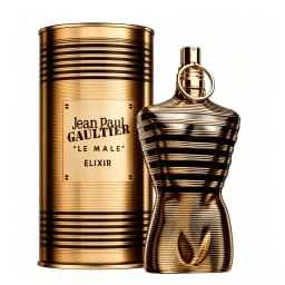 Jean Paul Gaultier Le Male Elixir Parfum for Men Long Lasting Woody Aromatic Cologne for Men with Lavender, Tonka Bean & Warm Amber - Luxury Elixir Parfum