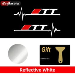 2 Pcs Car Window Sticker Graphics Body Reflective Vinyl Decal For Audi A1 A2 A3 A4 A5 A6 A7 A8 Q2 Q3 Q4 Q5 Q6 Q7 Q8 TT SQ2 S6