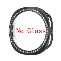 Cute Diamond Hollow PC Case For Samsung Galaxy Watch 9 40mm 44mm Protective For Galaxy Watch 8 44mm Cover Accessories No Glass