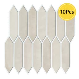 1/10pcs 3D Tile Sticker, Self-adhesive 3D Green Tile Backsplash for Kitchen and Bathroom, Waterproof Mold Resistant, 30x30cm