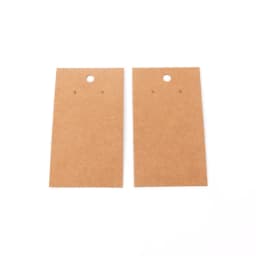 50pcs 5x9cm Earring Display Card Earring Card Holder Blank Kraft Paper Tags Ear Studs