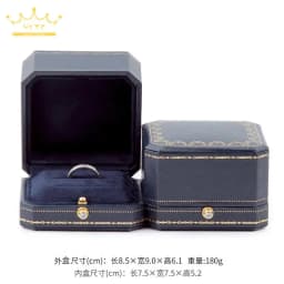 Golden Lace Octagonal Snap Button Jewelry Box Jewelry Storage Box Ring Box Bracelet Box Jewelry Packaging Box
