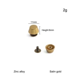 20/50/100PCS 8-15mm Metal Screwback Rivet Studs For Leather Craft Luggage Handbag Purse Bottom Protective Feet Nails Accessories