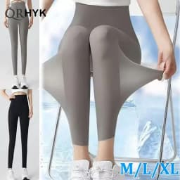 Thin Summer Women's Legging Outer Wear Silky Sunscreen Cool Feeling High Waist Yoga Pants Elastic Skinny Trousers