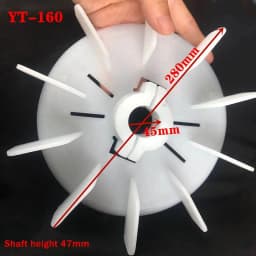 1PC Plastic Motor Fan Blade Adjustable Motor Cooling Fan Impeller Motor Fan Vane High Temperature For Hydraulic Motor Accessorie