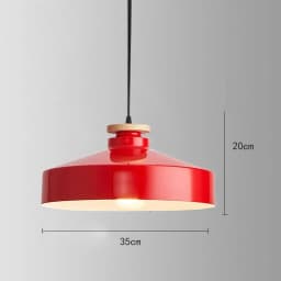 American Retro Red Pendant Lamp Led E27 Industrial Style Lighting Hot Pot Barbecue Modern Iron Art Restaurant Decor Lighting