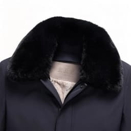 Men Mid Length Thicken Jacket Detachable Fur Hood Warm Coat Business Style for Middle Aged Dad Outdoor Parka