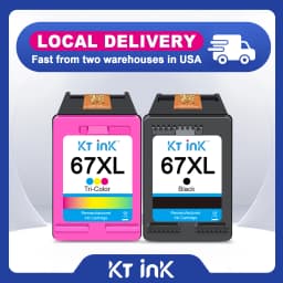 Cartridge 67 XL Compatible for 67XL hp Printer Ink Black Tri-Color for Envy 6010 Envy Pro 6410