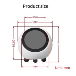 DeepSeek XiaoZhi AI Voice Chat Robot ESP32-S3 1.28 Inch LCD Development Board Touch Battery Optional SD Play Weather Clock