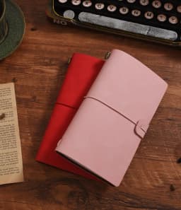 A6 Vintage Notebook PU Leather Blank Kraft Diary Note Book Journal Sketchbook Stationery School Office Supplies