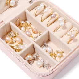1 Pc Portable Travel Mini Jewelry Box Leather Jewelry Ring Necklace Organizer Case Storage Gift Box Girls Women