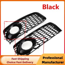 Front Fog Light Racing Grille For Audi A5 S-Line S5 B8 RS5 2008-2012 Honeycomb Mesh Fog Lamp Cover Sport Grille