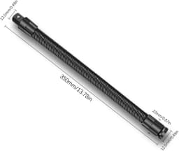 250/350 mm 1/2'' Flexible Socket Extension Ratchet Drive Socket Extension Bar Bendable Elastic Joint Head Post Connecting Link