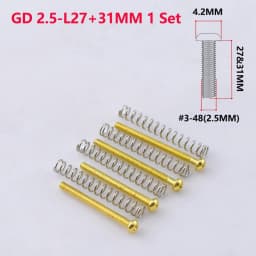 1 Set #3-48(2.5MM) / 3MM Electric Guitar Humbucker Pickups Height Adjusting Screws - KR(Origin)
