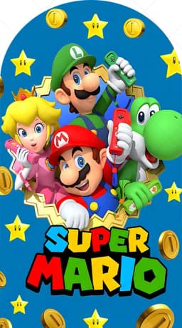 Arch Kids Super Red Green Bro Theme Background Boy Birthday Party Backdrop Polyester Arch Banner Photography Props