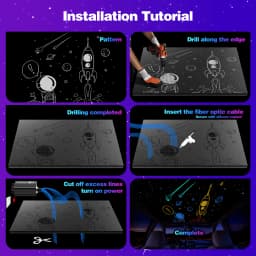 32W RGBW Fiber Optic Star Ceiling Light with Twinkle & Meteor Effect, Bluetooth APP + Remote Control Starlight Headliner Kit for Car Roof Home Theater, USA Warehouse