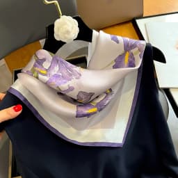 100% Real Silk Scarf Women Square Neck Tie Wrist Shawls Wraps for Ladies Foulard Scarves Pashmina Female Hijab Bandana Bufanda